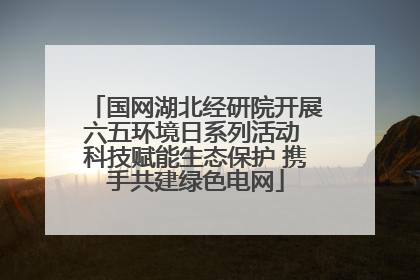 国网湖北经研院开展六五环境日系列活动 科技赋能生态保护 携手共建绿色电网